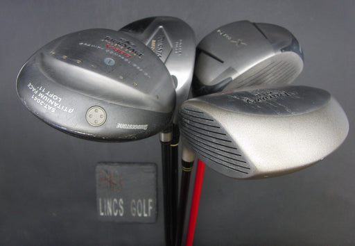Set of 4x Multi Brands 9° Driver + 10° Driver Stiff Graphite & 11° Driver