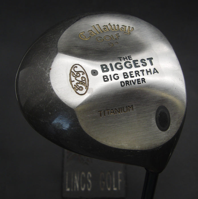 Callaway The Biggest Big Bertha 9° Driver Stiff Graphite Shaft Royal Grip