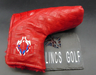 PSYKO GOLF Croc-Effect Quilted Embroidered Genuine Leather Putter Head Cover