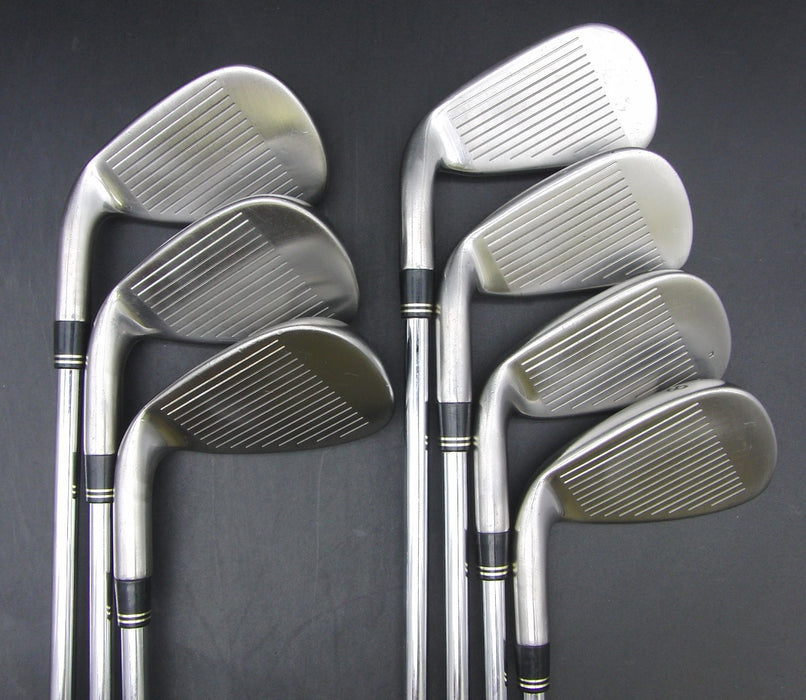 Set of 7x TaylorMade Burner Plus 5-PW + AW Irons Stiff Steel Shafts