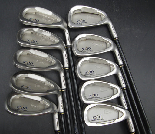 Set of 10x Dunlop XXIO Tour Special Irons 3-SW+AW Regular Graphite Shafts*