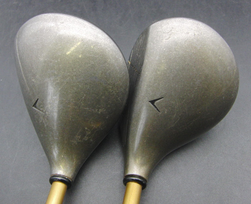 Set of 2 Callaway S2H2 3 Wood + 5 Wood Regular Graphite Shafts Grip Rite Grips