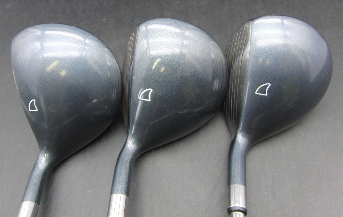 Set of 3 Tiger Shark Great White 3 Wood, 5 Wood + 7 Wood Regular Steel Shafts