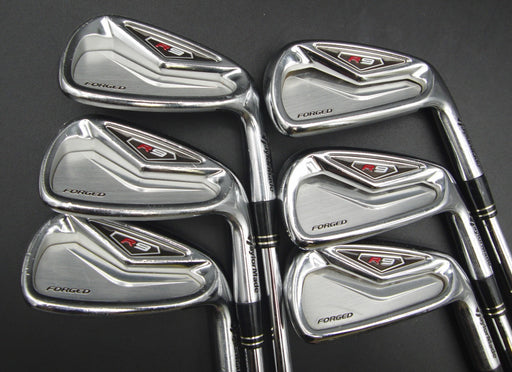 Set of 6x TaylorMade R9 Forged Irons 5-PW Stiff Steel Shafts Golf Pride Grips*