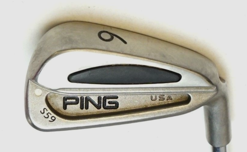 Ping S59 White Dot 6 Iron Stiff Steel Shaft, Lamkin Grip