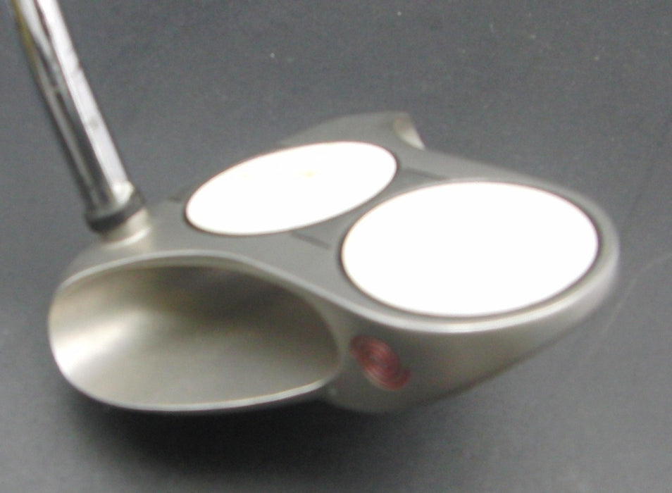 Odyssey White Steel 2-Ball Putter Steel Shaft 99cm Length White Grip*