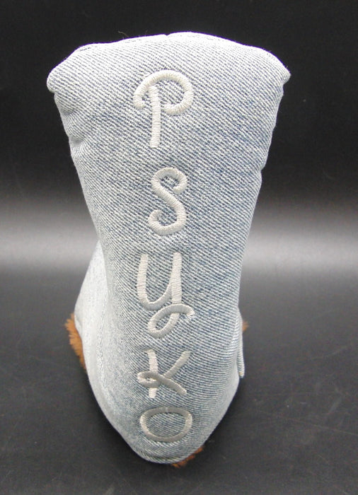 PSYKO Snow Wash Denim Plush Inside Putter Head Cover Only(New)