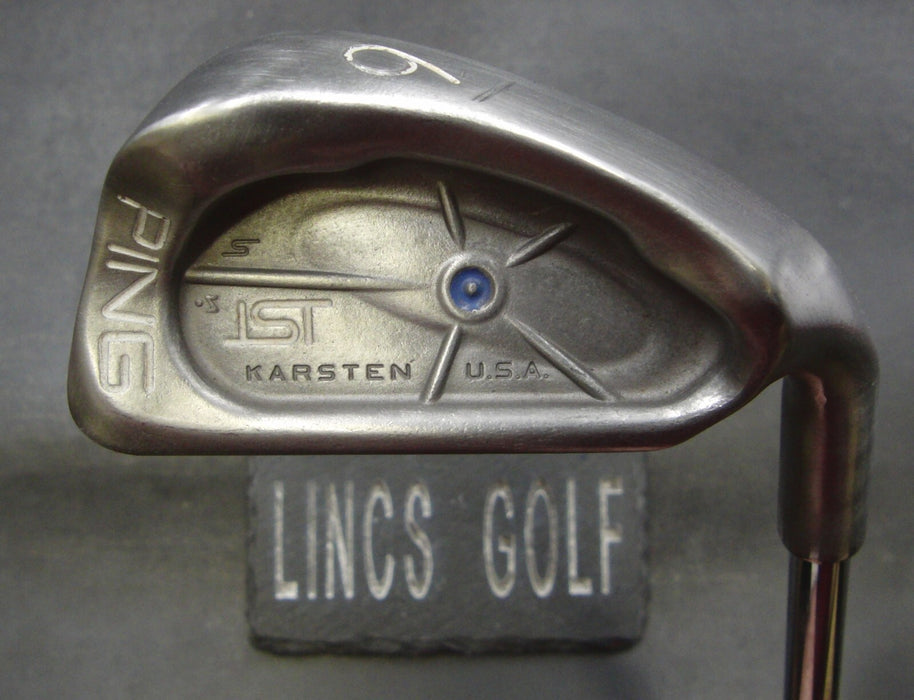 Ping ISI Karsten Blue Dot 6 Iron Stiff Steel Shaft Lamkin Grip