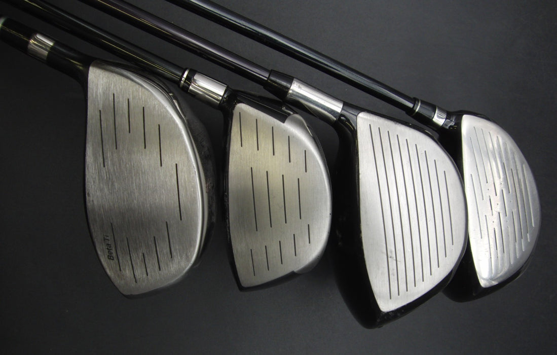 Set of 4 Golf Drivers Bridgestone Macgregore PRGR Slazenger