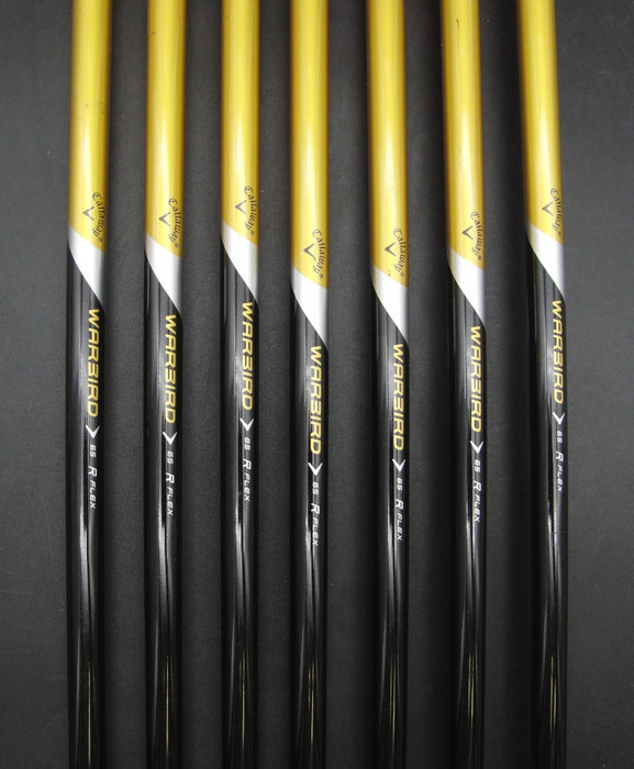 Set of 7x Callaway Warbird 5-SW Irons Regular Graphite Shafts Callaway Grips