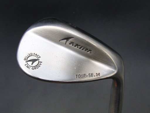 Akira Milled Face CNC Groove Tour  58° Sand Wedge Wedge Flex Steel Shaft