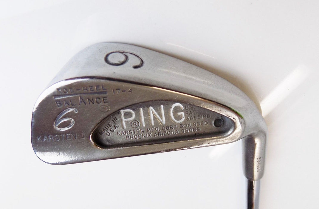 Ping Karsten I Black Dot 6 Iron  ZZ Lite Stiff Steel Shaft Ping Grip