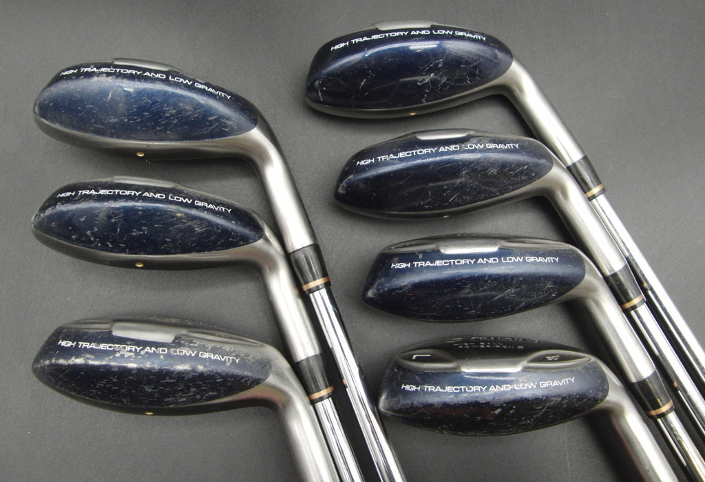 Set of 7x Spalding High Ball Irons 4-PW Stiff Steel Shafts Spalding Grips*