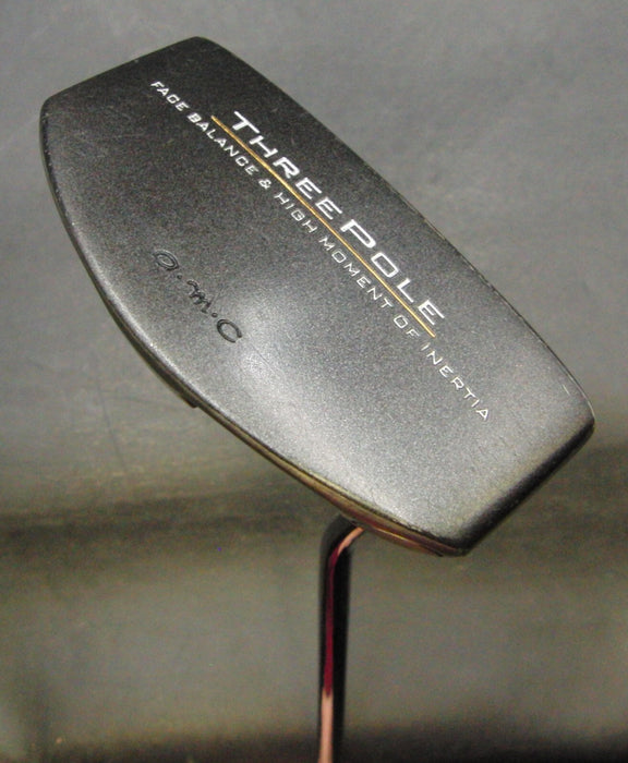 a.m.c Three Pole High Moment of Inertia Putter 86.5cm Steel Shaft Karma Grip