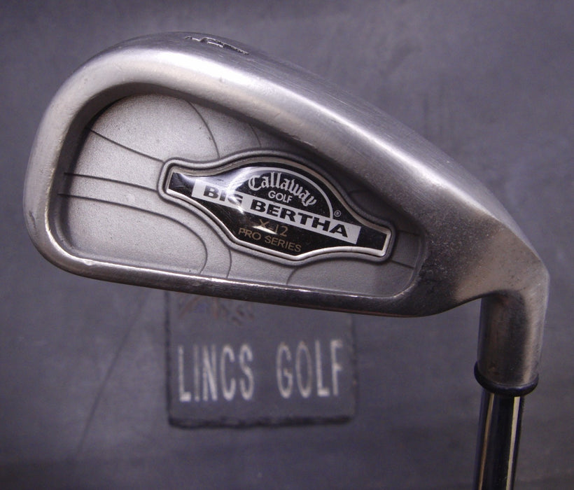 Callaway Big Bertha X-12 Pro Series 4 Iron Stiff Steel Shaft Callaway Grip