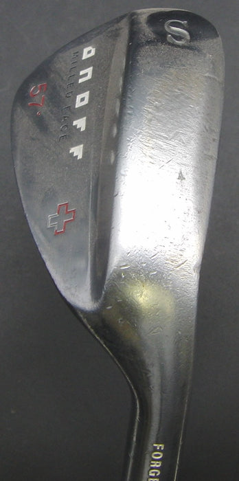 Onoff Milled Face Plus 57° Sand Wedge Stiff Steel Shaft Onoff Grip