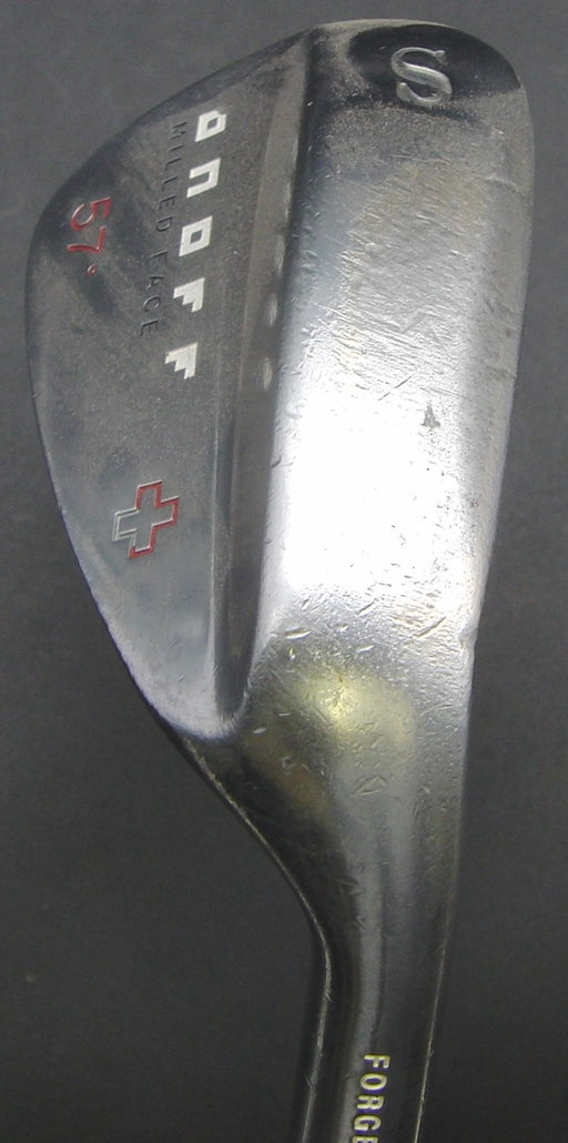 Onoff Milled Face Plus 57° Sand Wedge Stiff Steel Shaft Onoff Grip