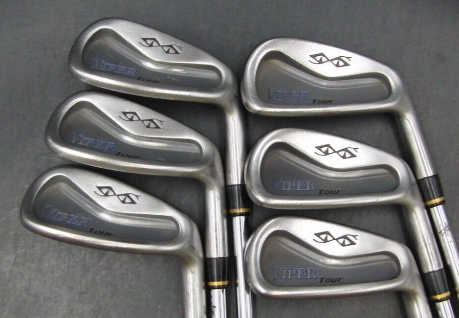 Set of 6 x Snake Eyes Viper Tour Irons 5PW Regular Steel Shafts Lamkin Grips