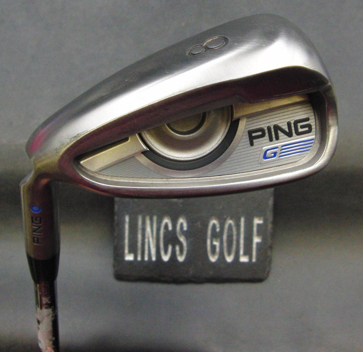 Left-Handed Ping G Series Blue Dot 8 Iron Regular Steel Shaft Ping Grip