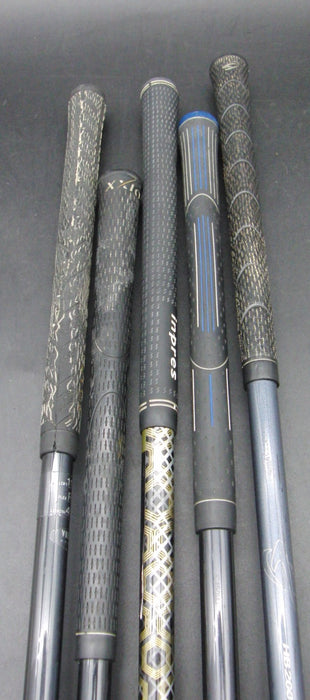 Set of 5x Multi Brands Drivers Regular & Stiff Graphite Shafts Black Grips