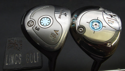 Set of 2 Ladies Bridgestone TourStage ViQ CL 3+5 Woods Ladies Graphite Shafts
