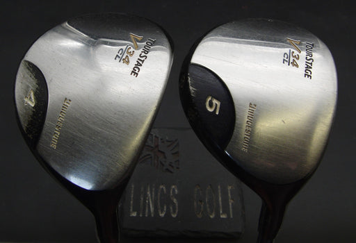 Set of 2 Ladies Bridgestone TourStage V34 CL 4+5 Woods Ladies Graphite Shafts