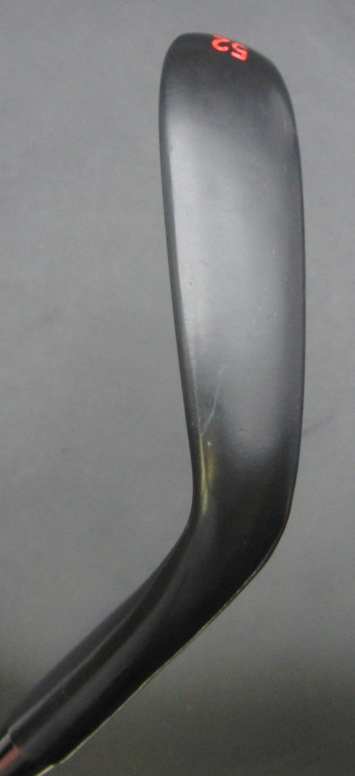 Left Handed Cerakote Ping Black Dot 52° Gap Wedge Stiff Steel Shaft PGM Grip