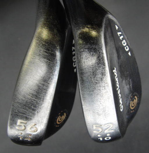 Set of 2 Cleveland CG17 Gap & Sand Wedges Stiff Steel Shafts Mixed Grips