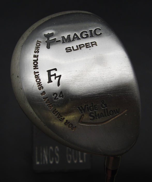 F-MAGIC Super F7 24° 7 Wood Wide & Shallow Stiff Graphite Shaft Royal Grip