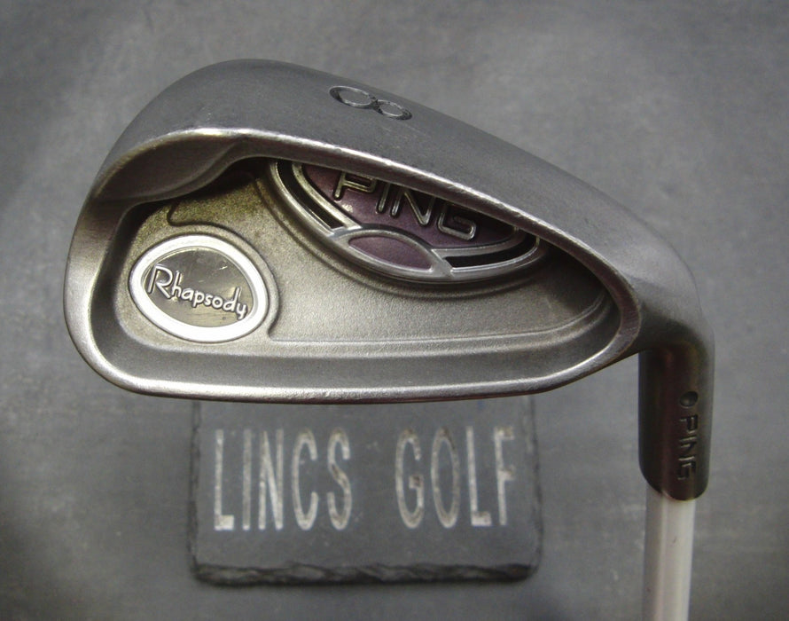 Ladies Ping Rhapsody Black Dot 8 Iron Ladies Graphite Shaft Ping Grip