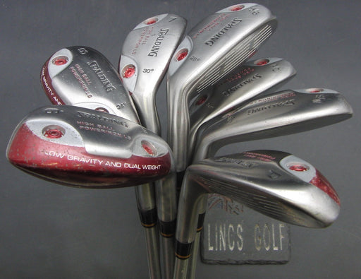 Set of 7x Ladies Spalding High Ball 5-SW + GW Irons Ladies Graphite Shafts