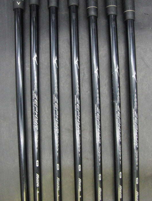Set of 7x Mizuno Zephyr Irons 5-SW Regular Graphite Shafts Mizuno Grips*