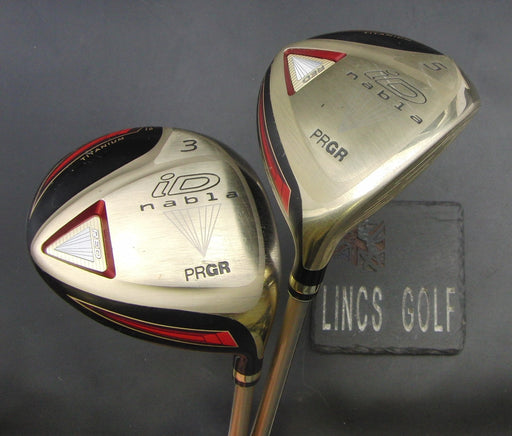 Set of 2 PRGR iD Nabla 16° 3 + 18.5° 5 Woods Regular Graphite Shafts