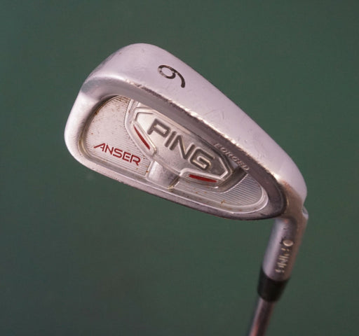 Ping Anser Forged White Dot 6 Iron Stiff Steel Shaft Ping Grip
