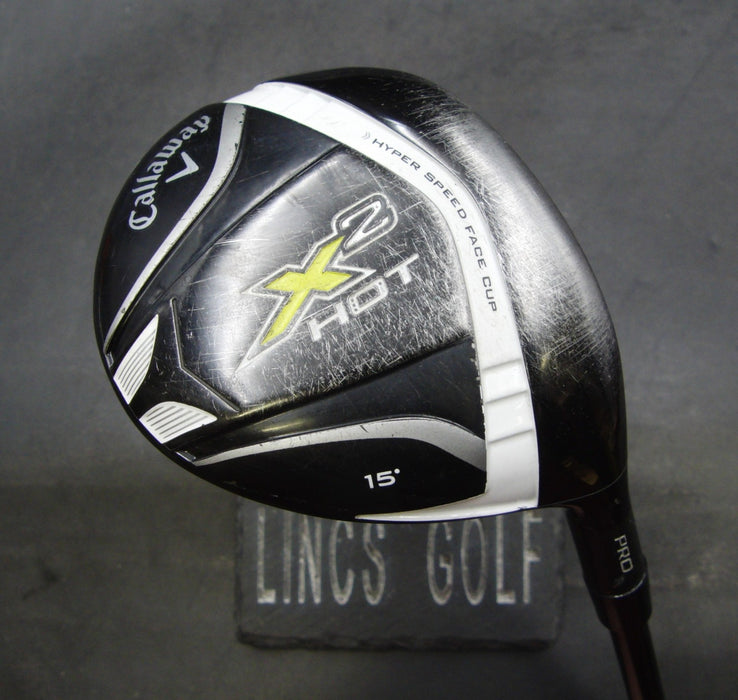 Callaway X2 Hot Pro 15° 3 Wood Stiff Graphite Shaft PGM Grip