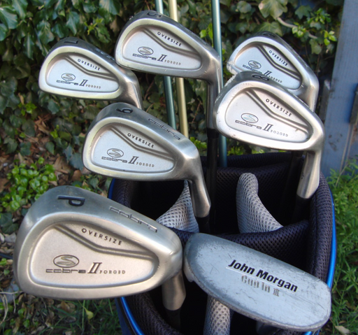 Set of Cobra II Oversize Irons 5-PW + Callaway Driver + 3 + 5 Wood + Putter
