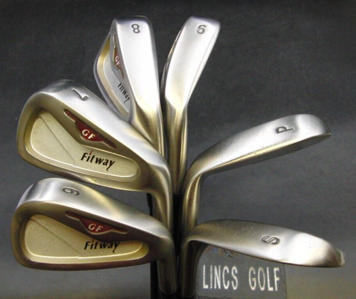 Set of 6 x Japanese Fitway GF Irons 6-SW Regular Graphite Shafts Fitway Grips