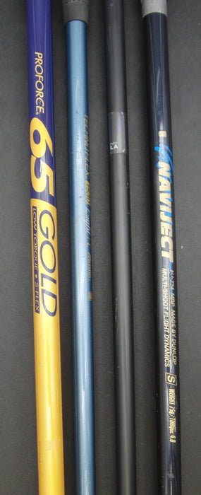 Set of 4 Drivers Mizuno Dunlop Tangent Evanova Stiff/Ladies Graphite Shafts