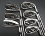 Set of 7x TaylorMade M4 Irons 5-PW+AW Stiff Steel Shafts Black Grips*