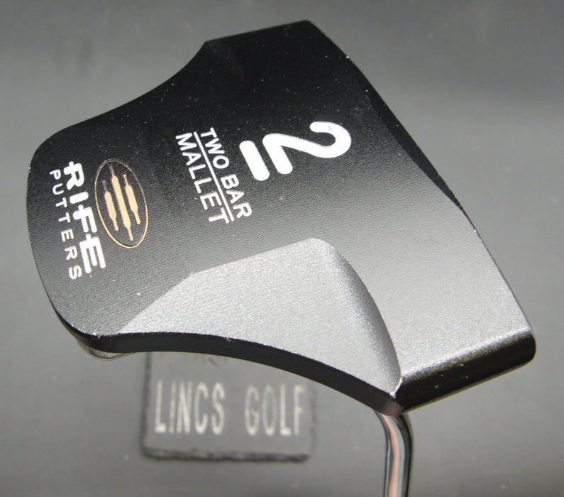 Rife 2 Two Bar Mallet Putter 88m Playing Length Steel Shaft PSYKO Grip