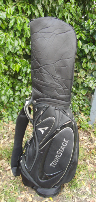 7 Division Bridgestone TourStage Golf Stand Cart Carry Trolley Golf Clubs Bag**