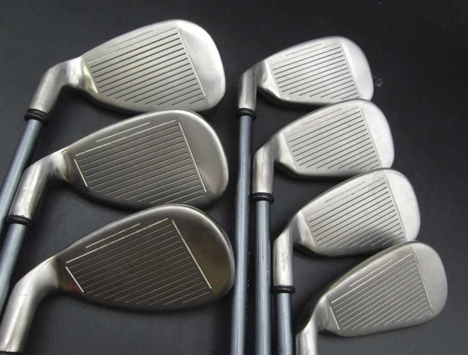 Set of 7x Callaway HawkEye Irons 4-PW Firm Graphite Shafts Circle Grips