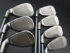 Set of 7x Callaway HawkEye Irons 4-PW Firm Graphite Shafts Circle Grips