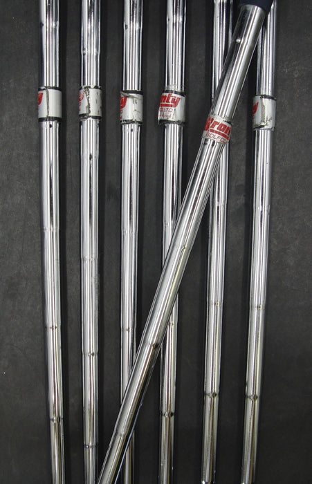 Set of 7 x Bronty Silver Fox Irons 5-SW Regular Steel Shafts Avon Grips