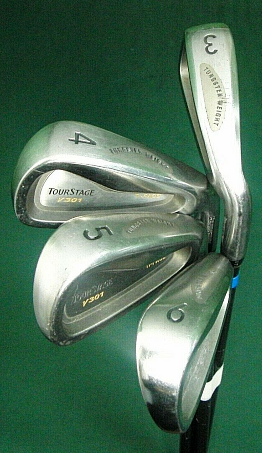 Set Of 4 x Bridgestone Tour Stage V301 Irons 3-6 Stiff Graphite Shafts