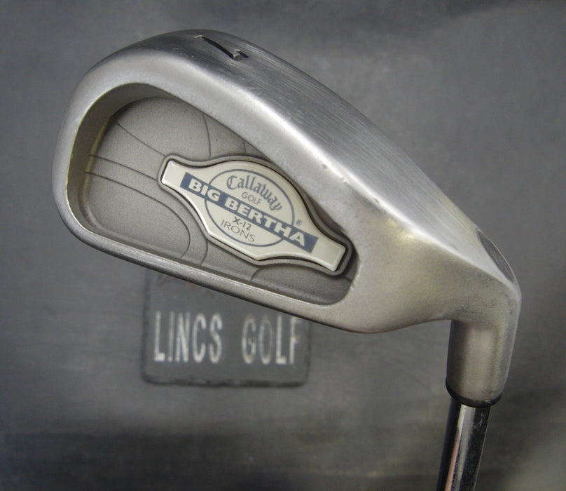 Callaway Big Bertha X-12 7 Iron Stiff Steel Shaft Royal Grip
