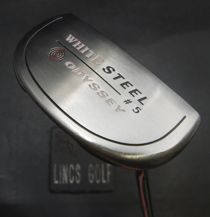 Odyssey White Steel #5 Putter 88cm Length Steel Shaft Karma Grip