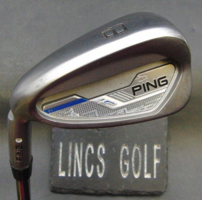 Left Handed Ping i Series E1 White Dot 8 Iron Stiff Steel Shaft Ping Grip
