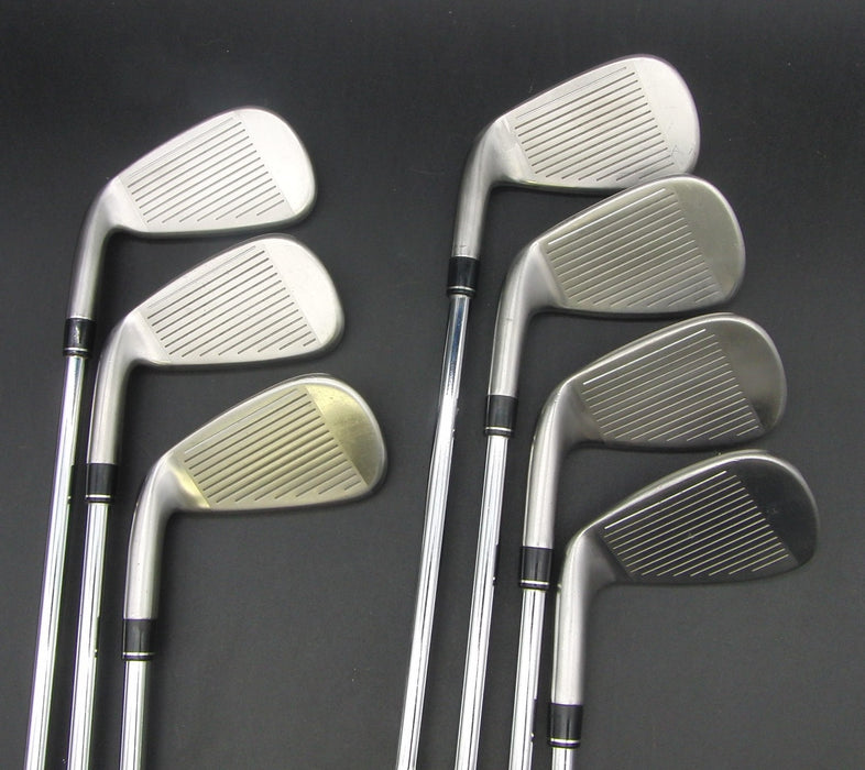 Set of 7x TaylorMade M4 2021 5-PW + AW Irons Stiff Steel Shafts*