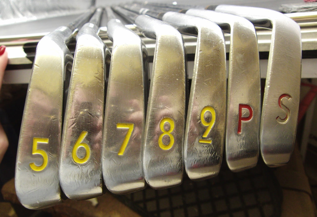 Set of 7 Bridgestone Tourstage NB32 Irons 5-SW Stiff Steel Shafts Black Grip*